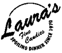 Laura's Fine Candies logo